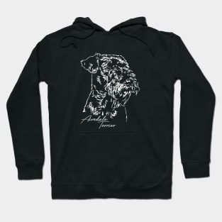 Airedale Terrier dog portrait Hoodie